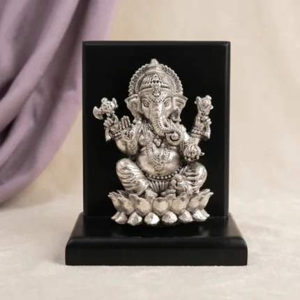 Silver Ganesha ji Stand